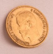 Gold Coin 5 Rubel 1901, Nikolai II:, 1894-1917.