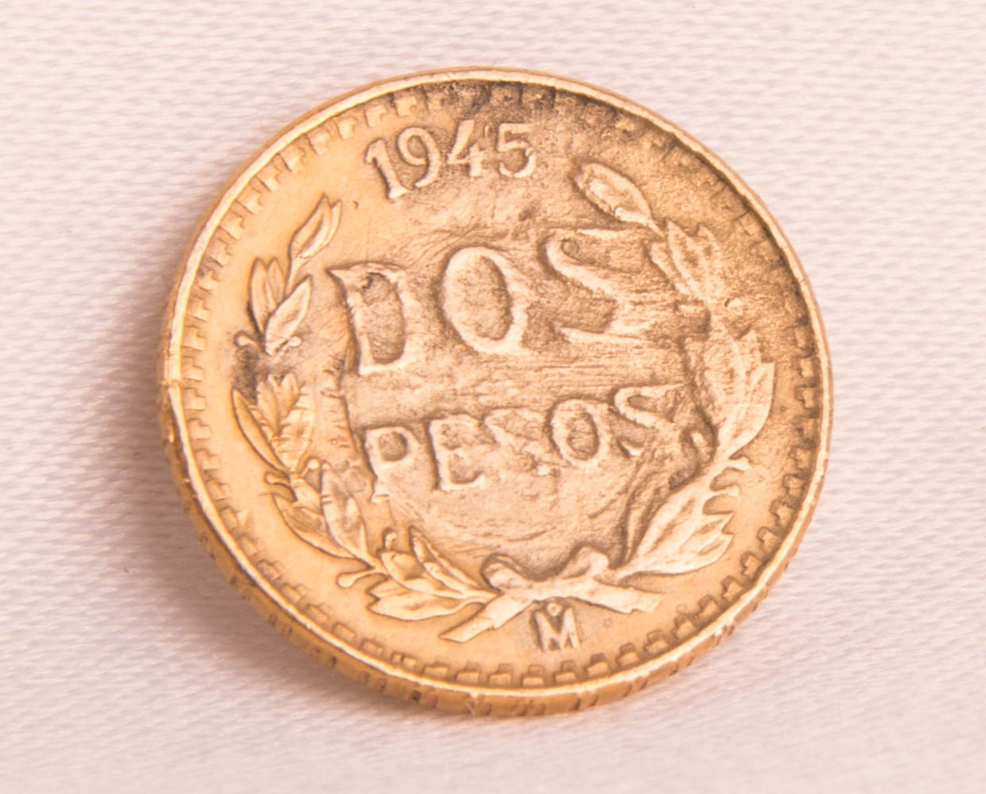 Goldmünze 1 Pesos, 1945 M.