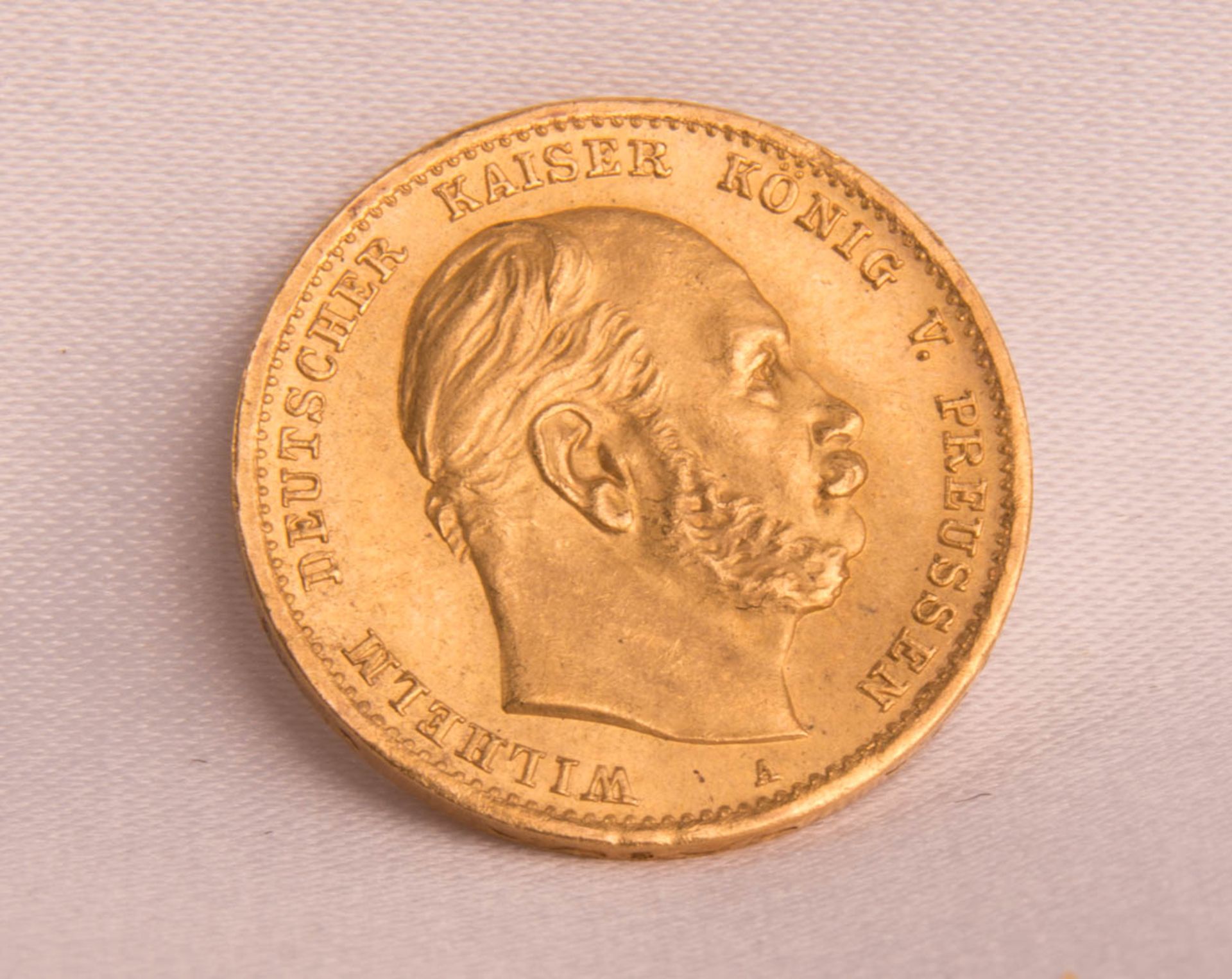 Gold coin 10 Mark 1873 A, Kaiser Wilhelm I. - Image 2 of 5