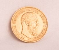 Gold coin Empire, 10 Mark 1888 A, Frederick III.