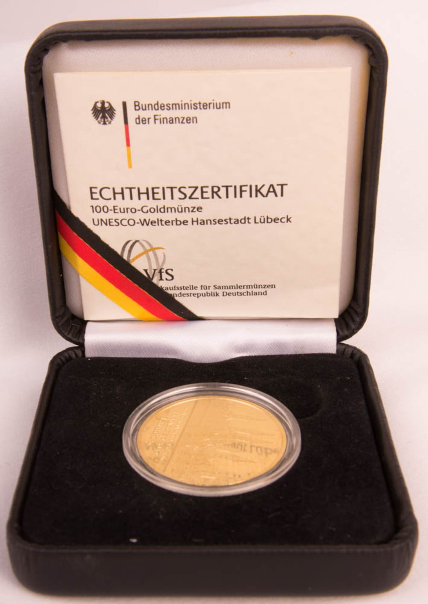Gold Coin 100 Euro 2007 D, Lübeck.