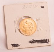Gold Coin 20 Schweizer Franken 1922, Vreneli.