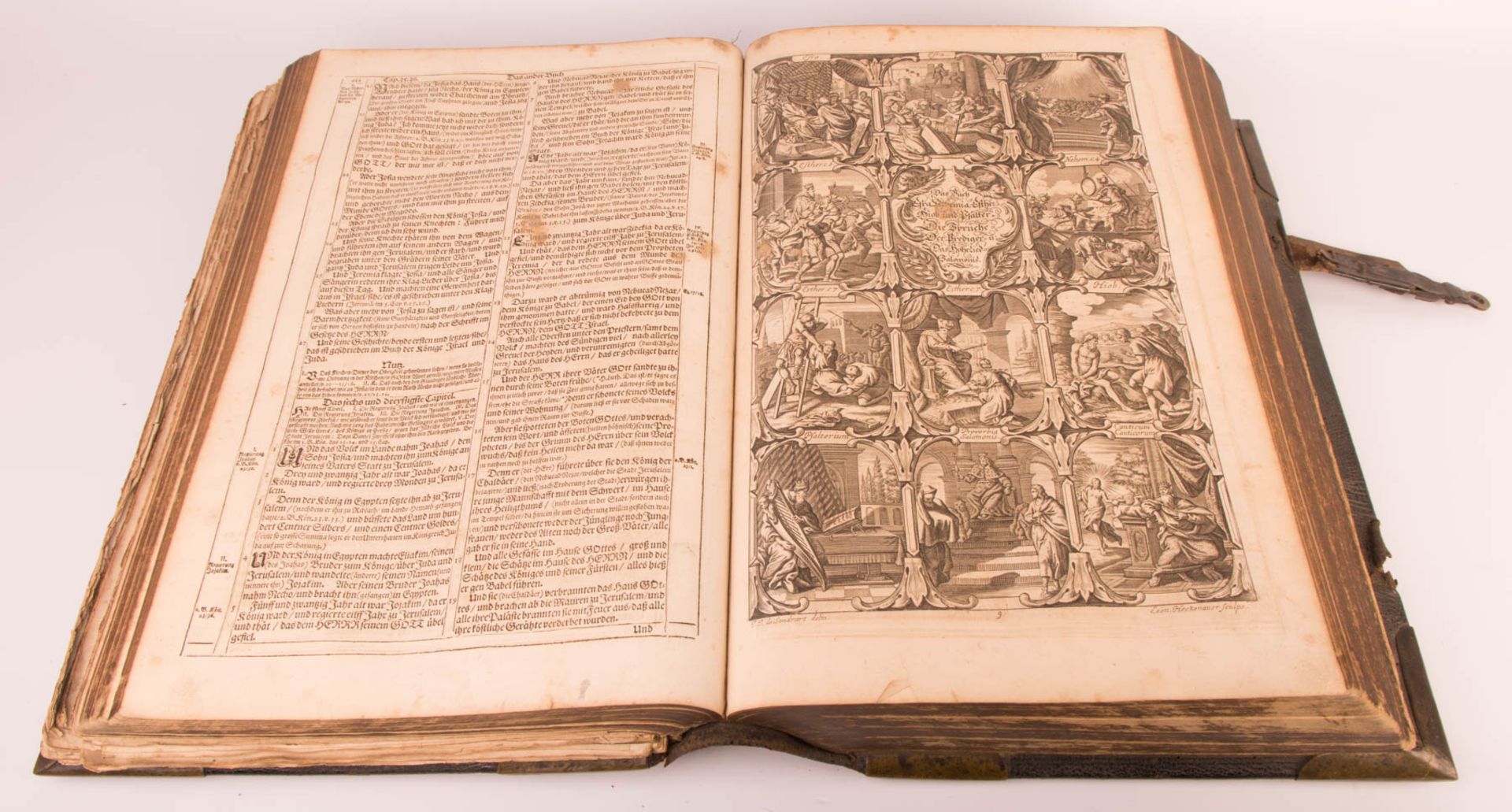 Biblia germanica, Kurfürstenbibel, Joh. Endters Sel. Sohn und Erben, Nürnberg, 1708. - Bild 12 aus 13