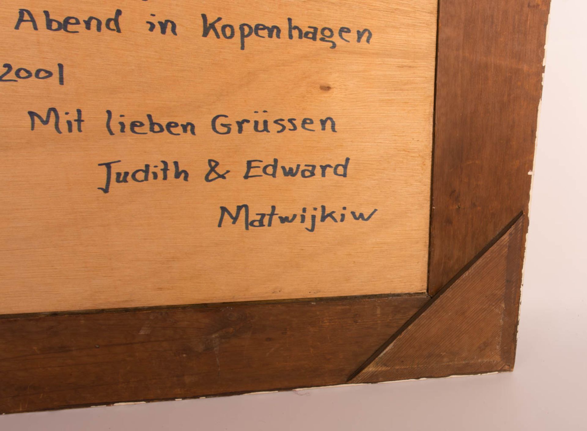 Edward Matwijkiw, Olie Rembrandt, Acryl auf Holz, 1991. - Bild 8 aus 8