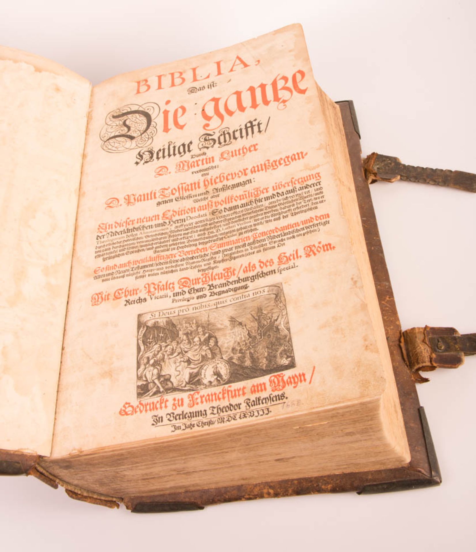 Biblia germanica, Theodor Falkeisen, Frankfurt am Main, 1668. - Bild 2 aus 8