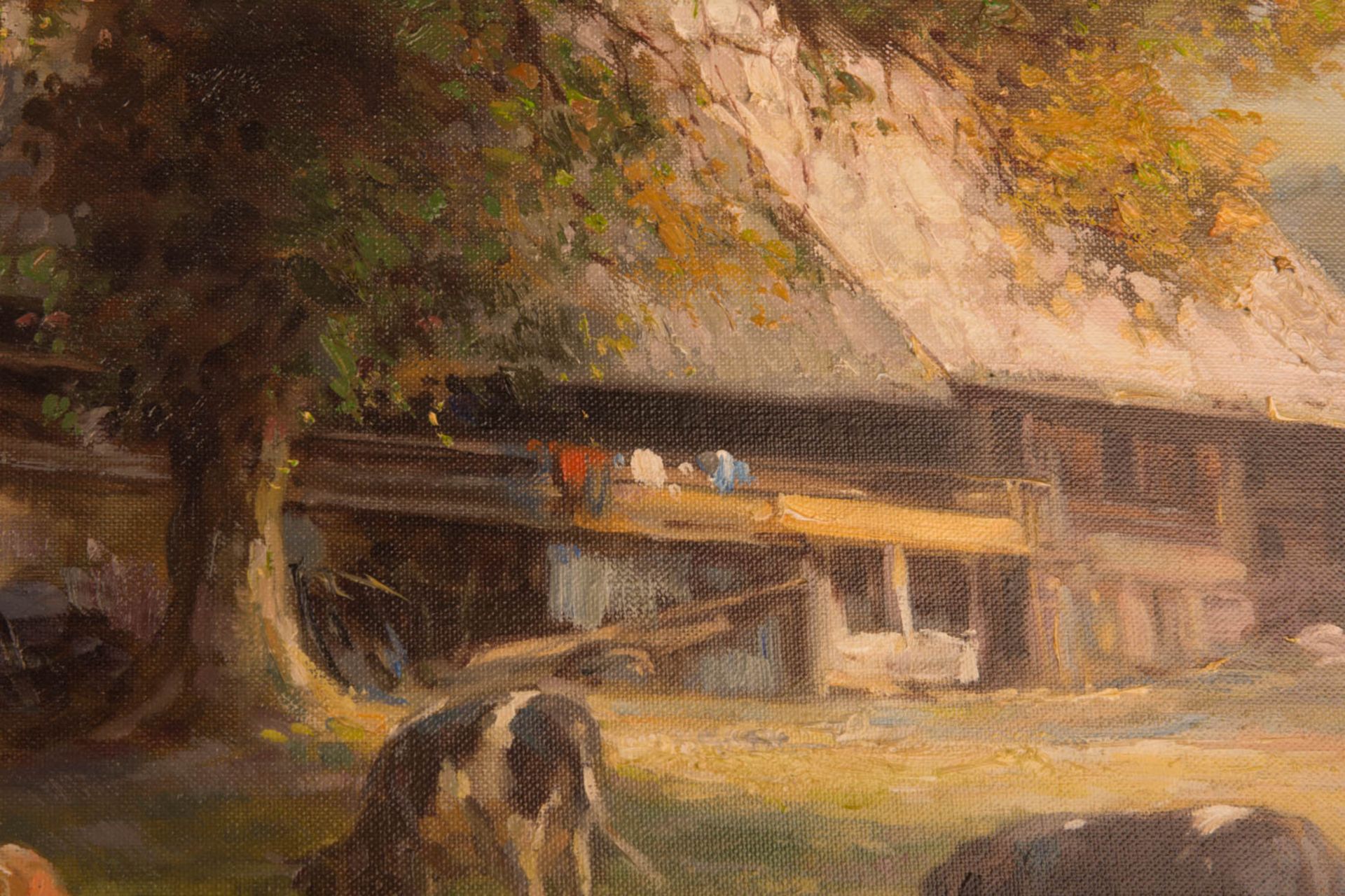 Hans Nickel, Kühe auf der Weide, Öl auf Leinwand, 20. Jhd. - Bild 6 aus 7