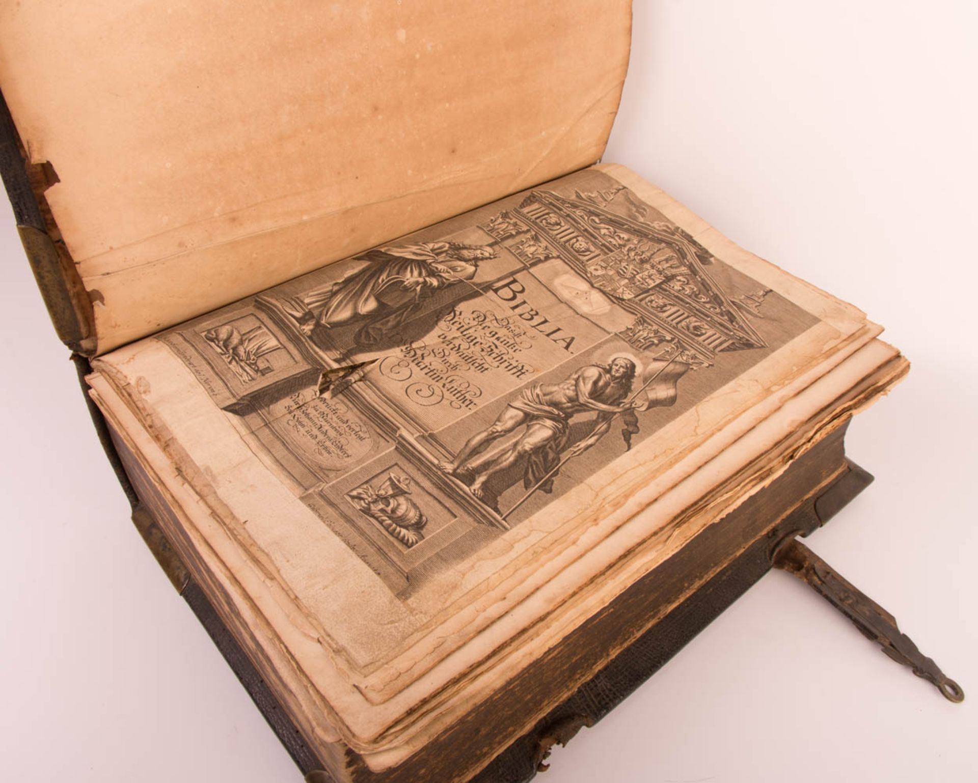 Biblia germanica, Kurfürstenbibel, Joh. Endters Sel. Sohn und Erben, Nürnberg, 1708. - Bild 7 aus 13
