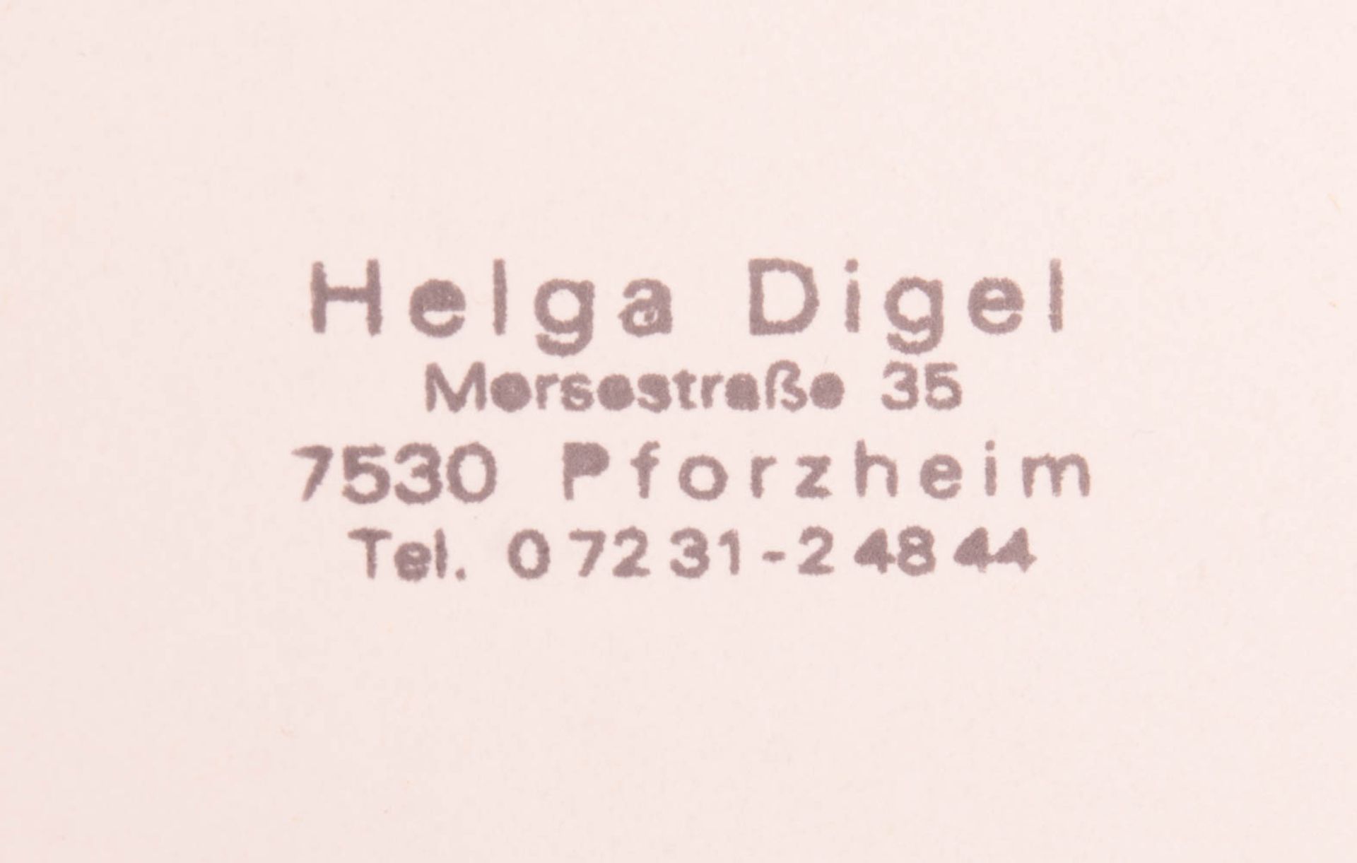 Helga Digel, abstrahierte Collage, Mischtechnik, 1995. - Bild 4 aus 5