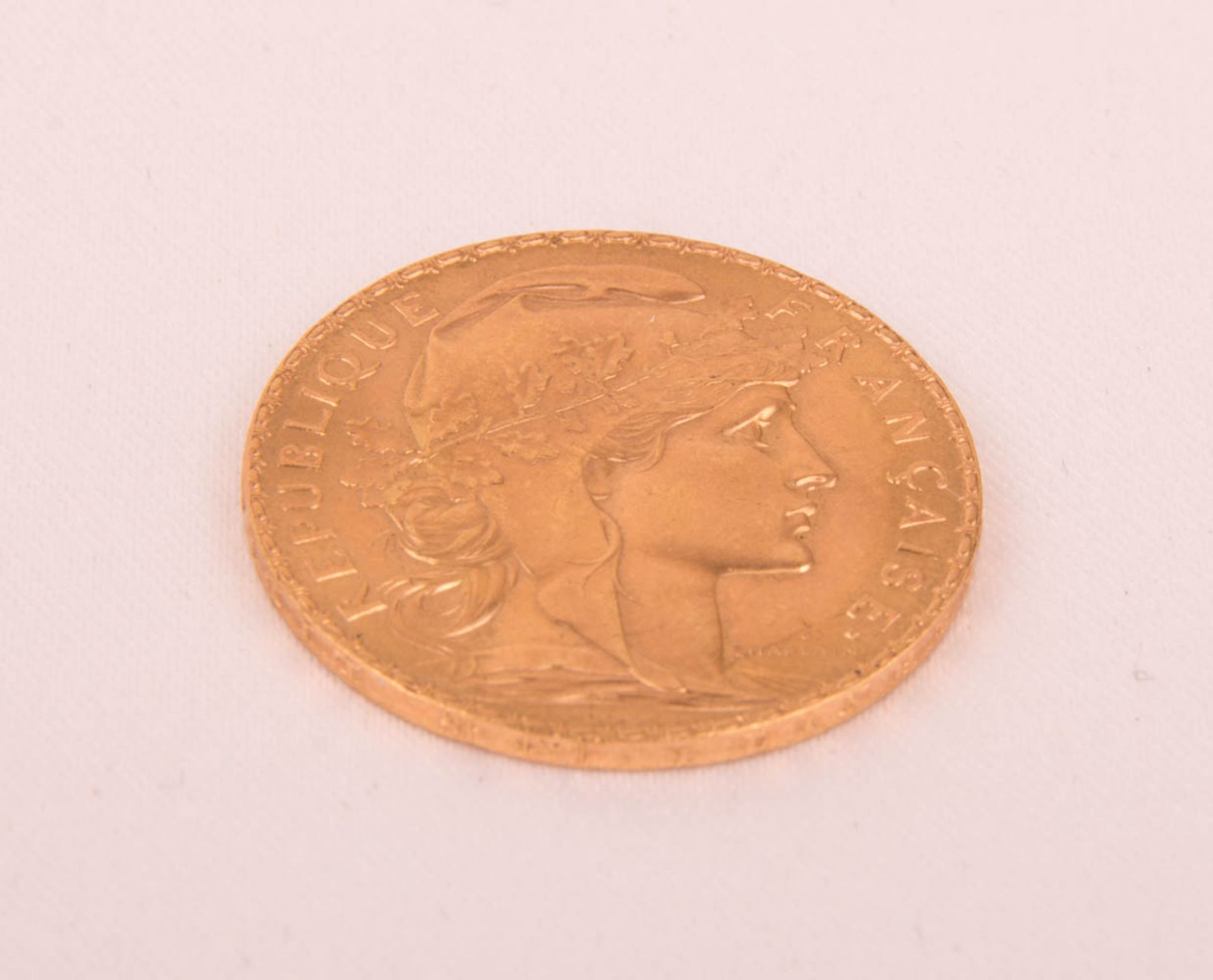 Goldmünze 20 Francs Marianne, Frankreich, 1914. - Bild 4 aus 5