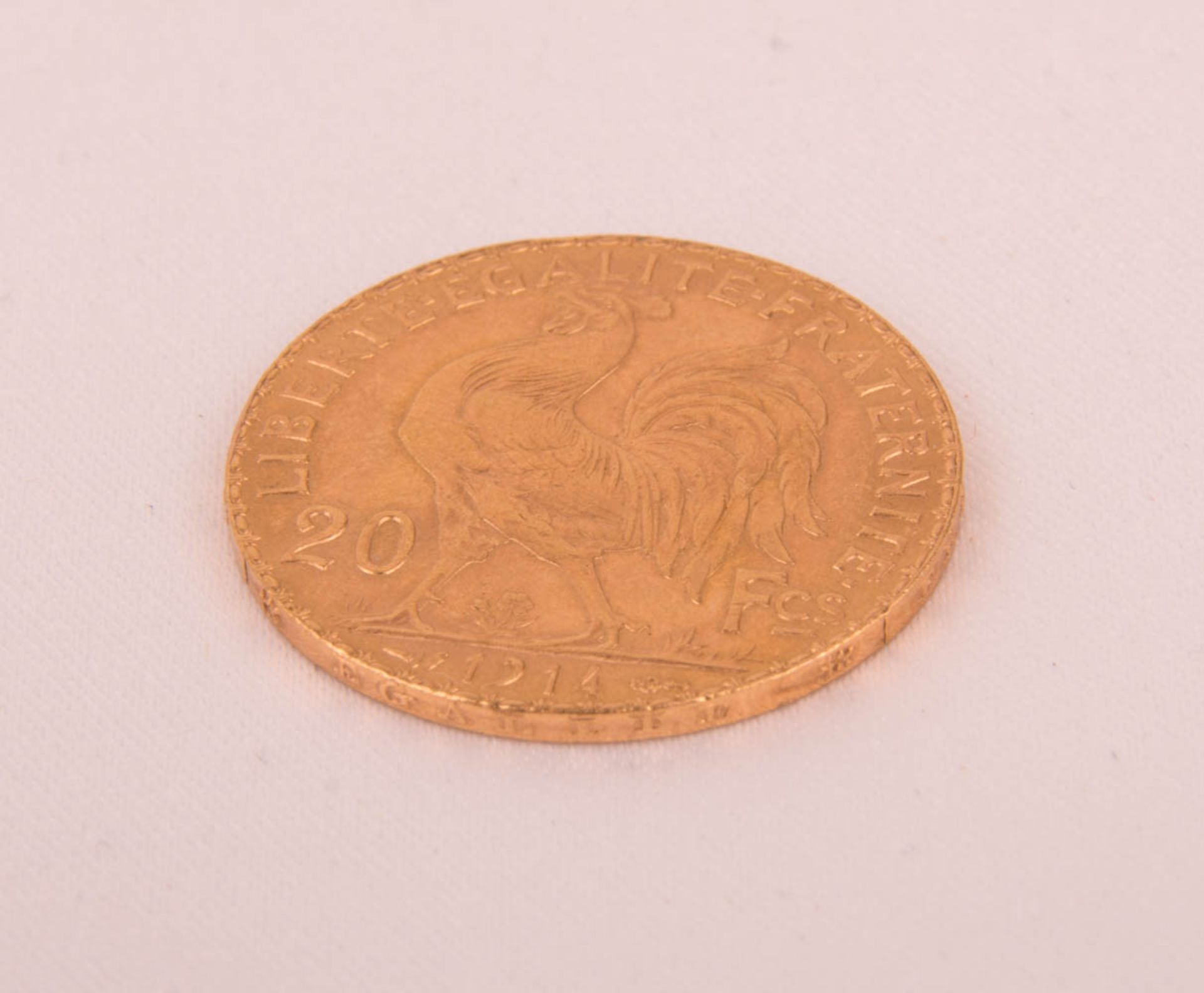 Goldmünze 20 Francs Marianne, Frankreich, 1914. - Bild 5 aus 5