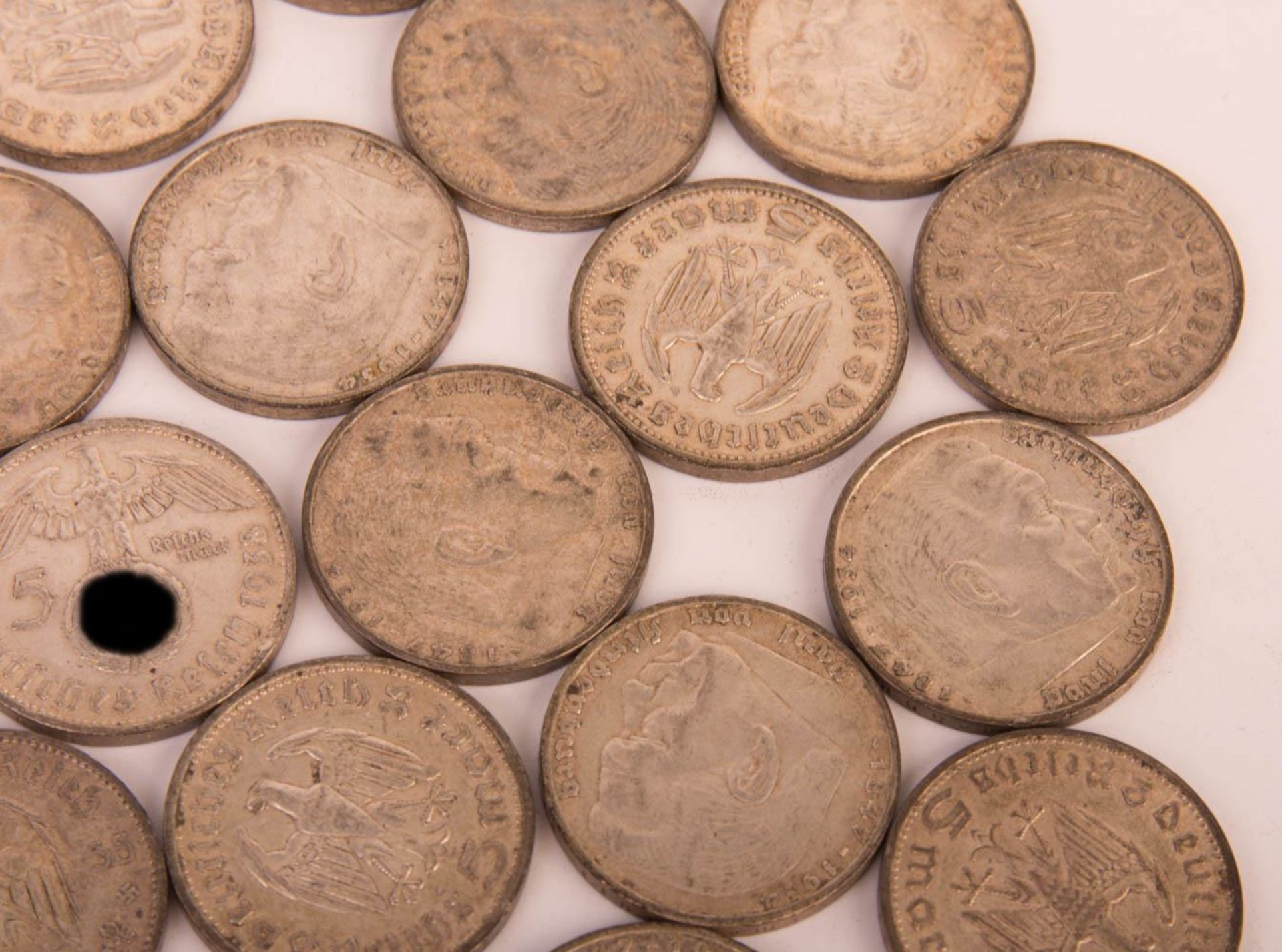 Third Reich, 30 x 5 Reichsmark, silver coins. - Image 2 of 3