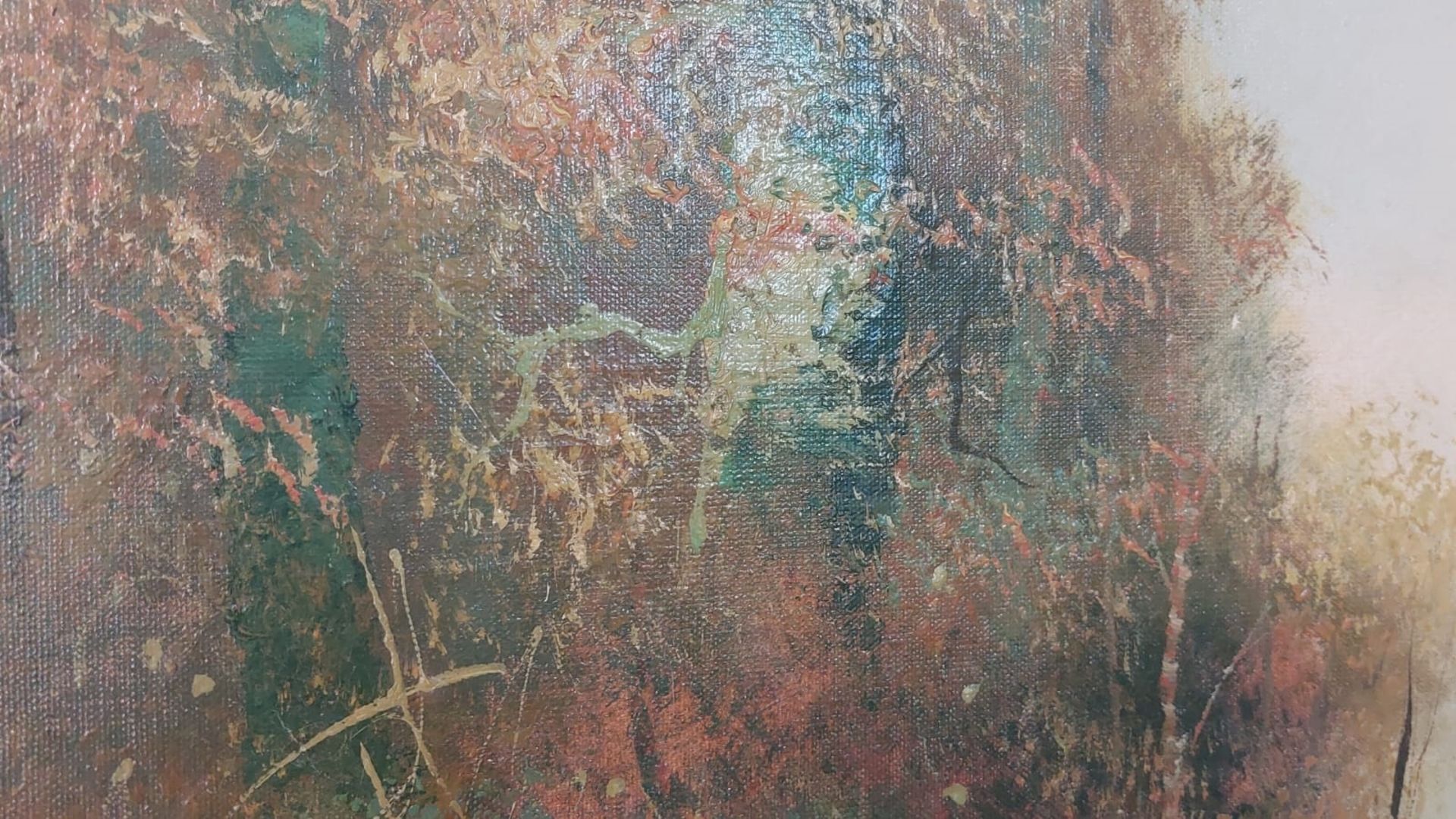 Signiert ´Turk´, Landschaftsdarstellung, Öl auf Leinwand, 20. Jhd. - Bild 4 aus 10