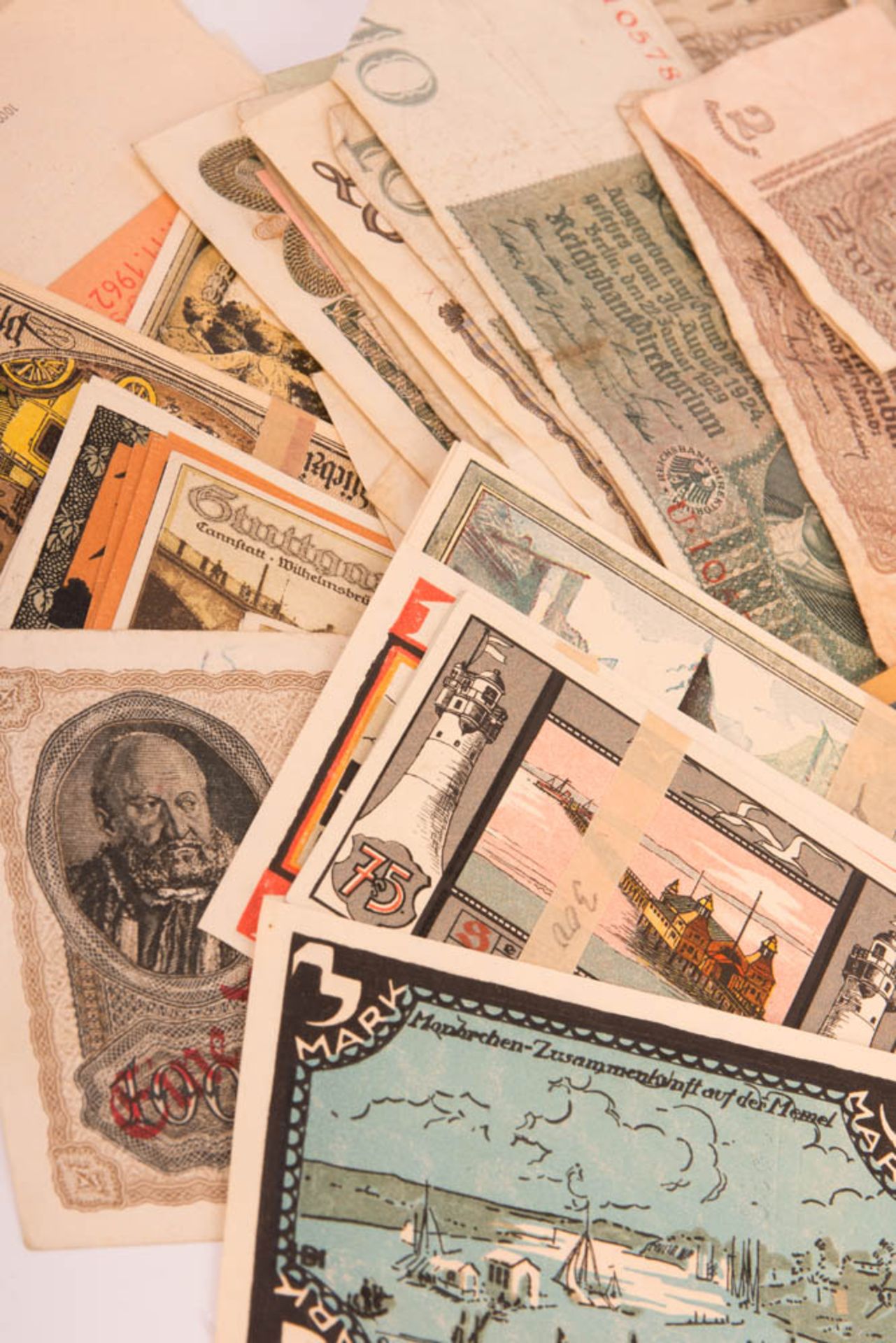 Mixed banknotes, German Empire. - Image 3 of 4