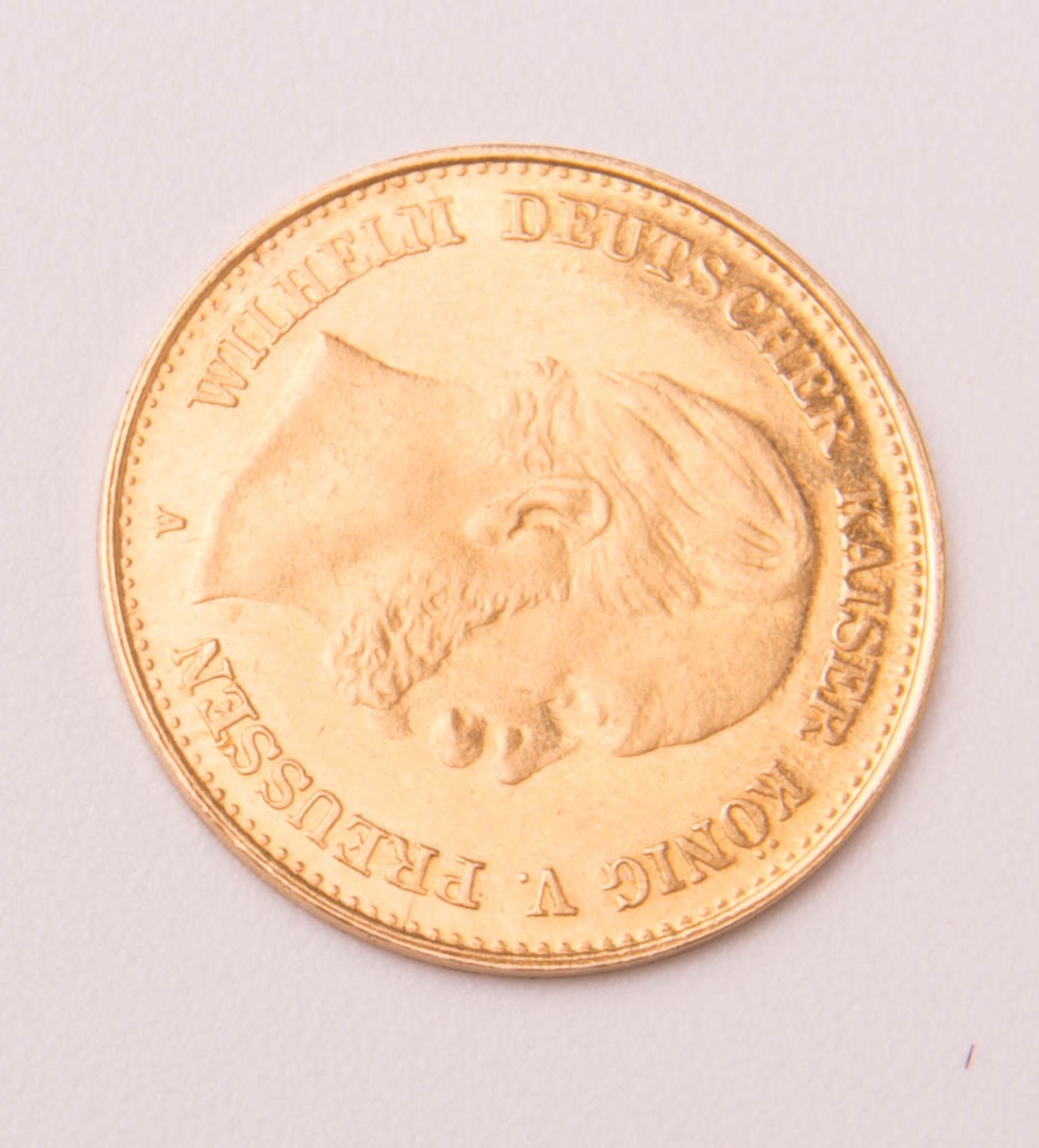 Goldmünze 5 Mark, Preussen, 1877, Nachprägung.