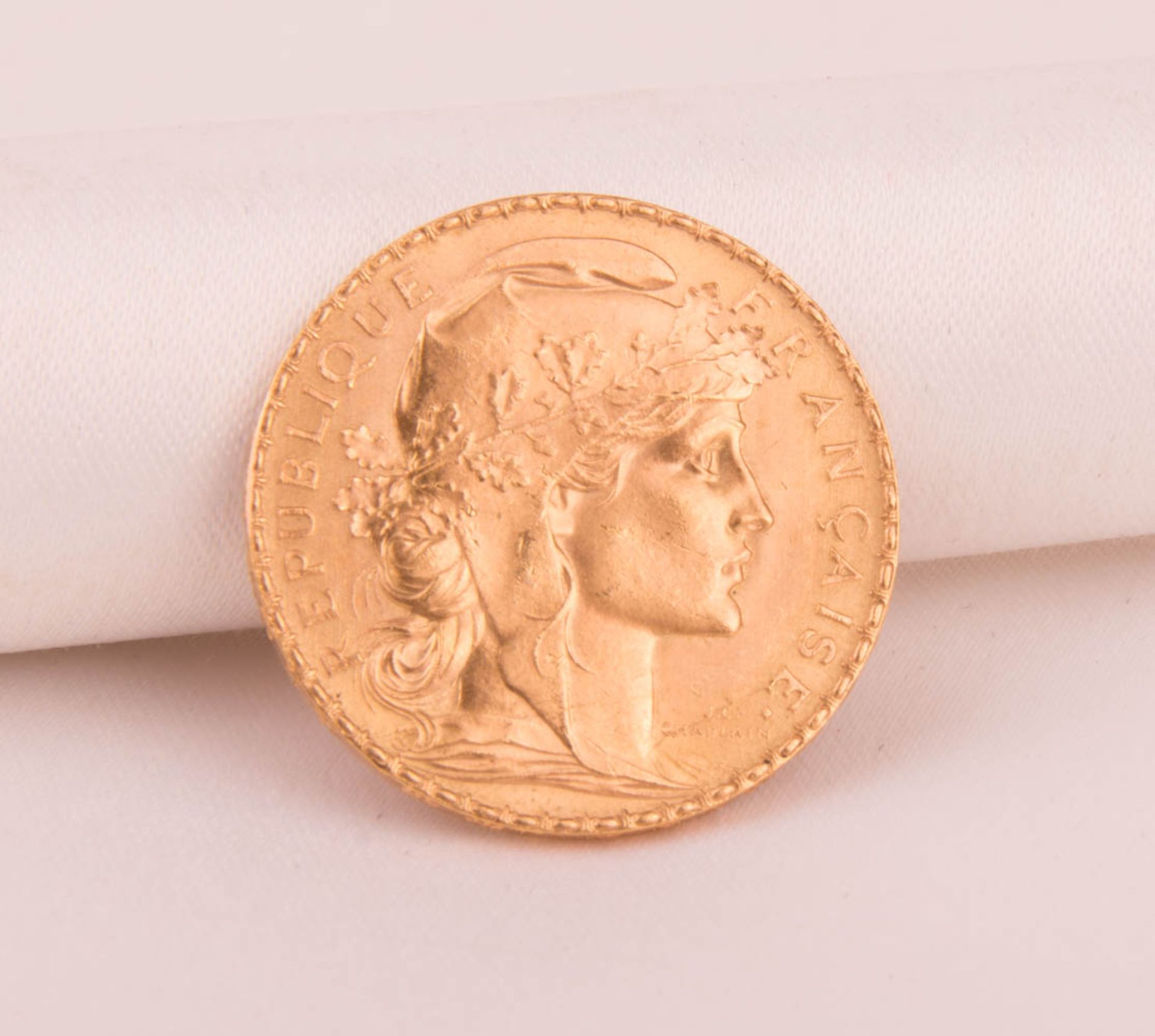 Goldmünze 20 Francs Marianne, Frankreich, 1914. - Bild 2 aus 5