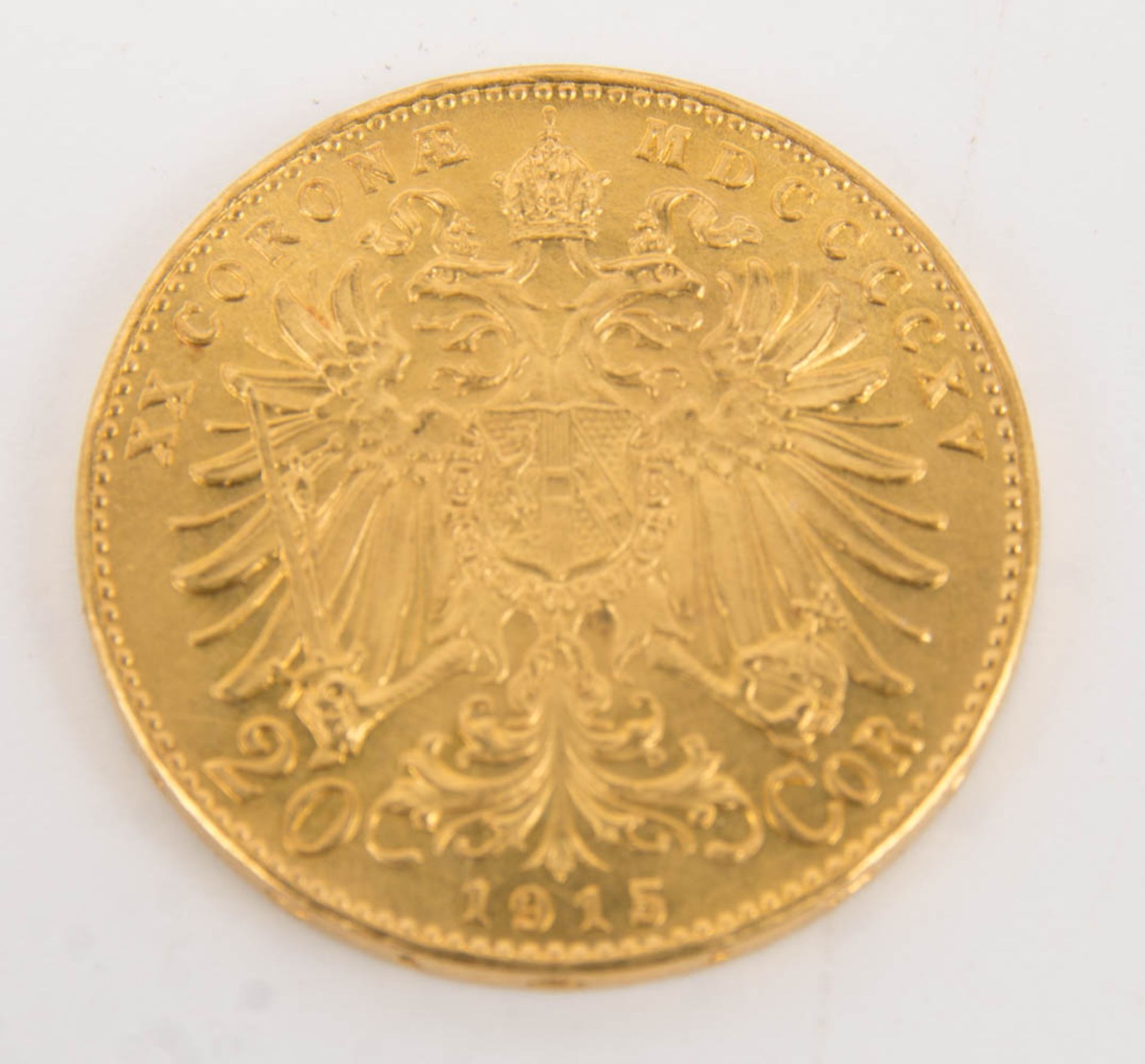 2 Goldmünzen 20 Kronen, Nachprägung 1915. - Bild 2 aus 7