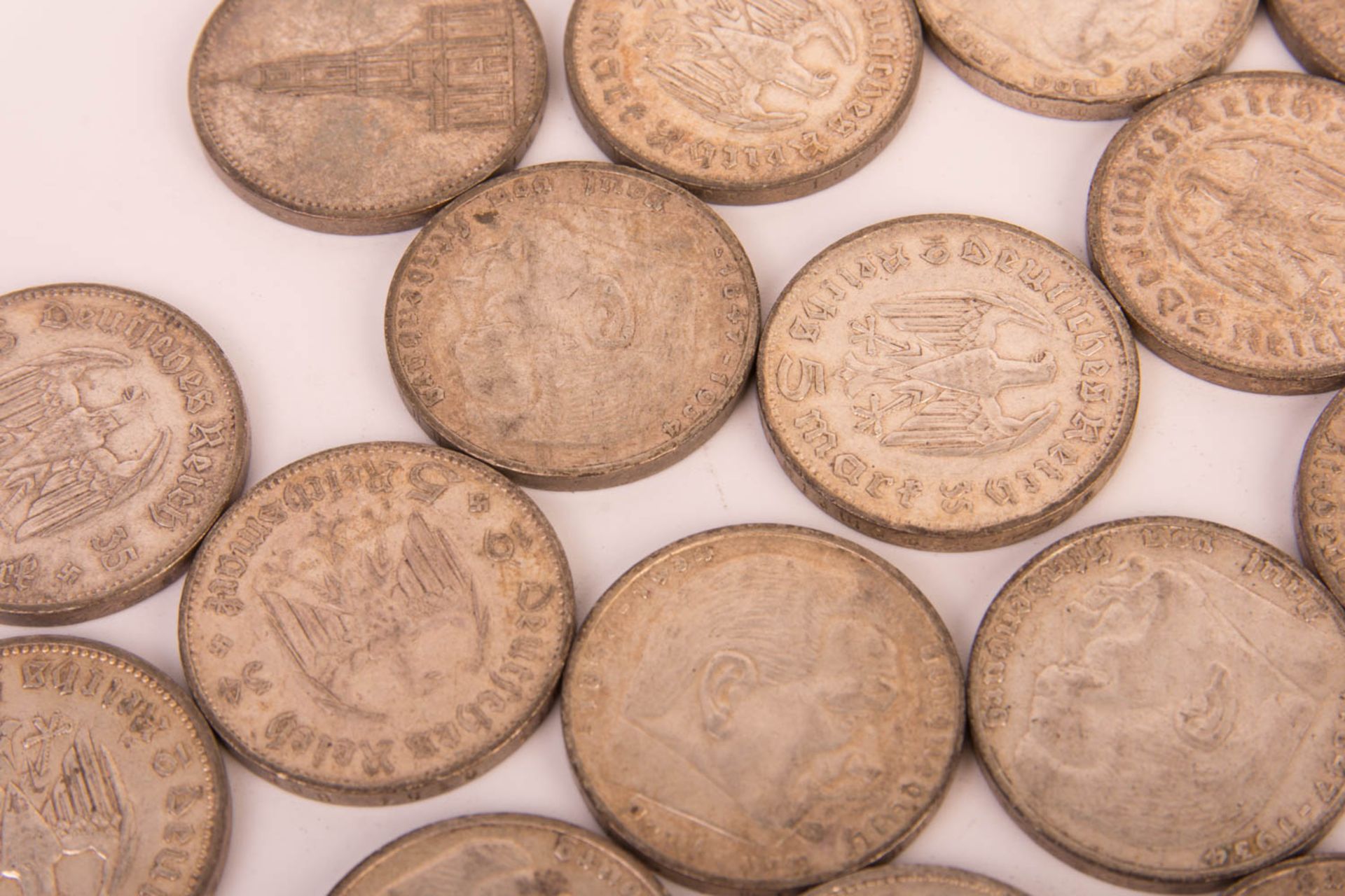 Third Reich, 30 x 5 Reichsmark, silver coins. - Image 3 of 3