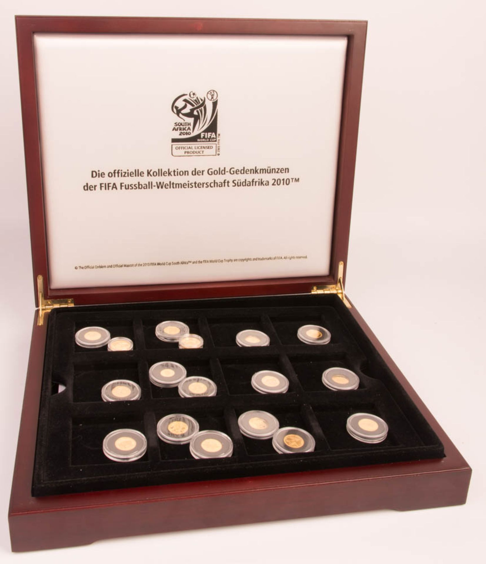 Gold and commemorative coins.