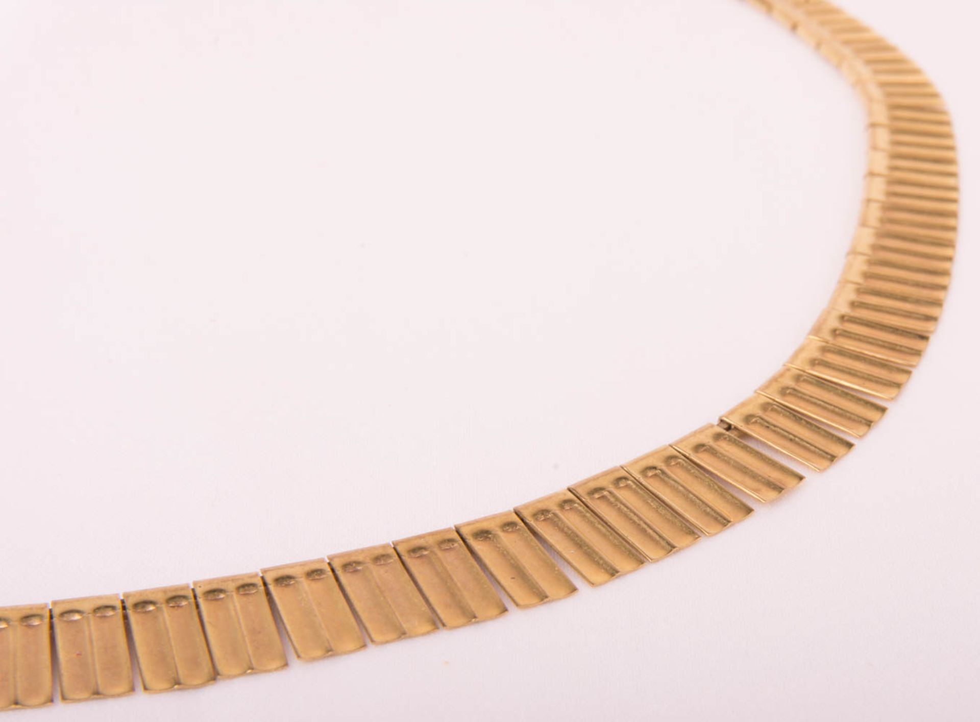Small necklace, 333 yellow gold. - Image 2 of 4