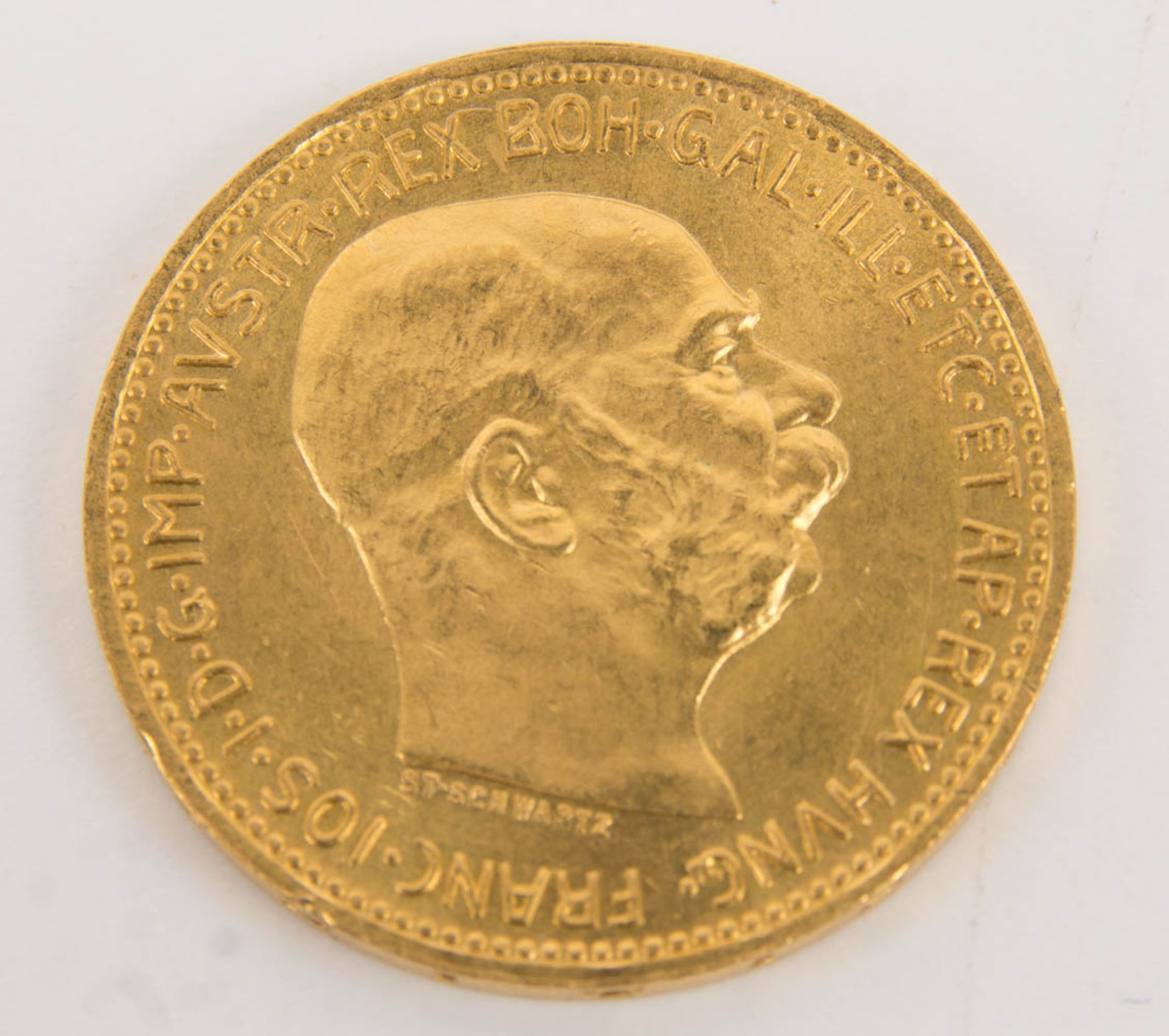 2 Goldmünzen 20 Kronen, Nachprägung 1915. - Bild 3 aus 7