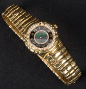 Piaget Tanagra Darmenarmbanduhr mit Brillanten, 750er Gelbgold.