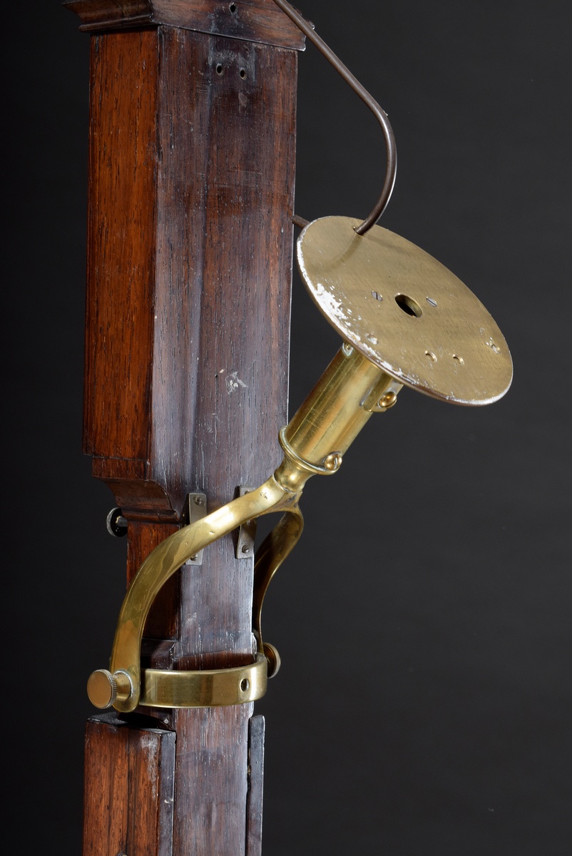 Cardanic suspended ship's barometer with sympiesometer (invented 1818 Alexander Adir) in mahogany c - Image 8 of 10