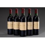 5 Flaschen 1988 Chateau Branaire, St. Julien Beychevelle, Bordeaux, Rotwein, 0,75l, enthält Sulfit