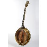 Tenor Banjo, The Vega Co./Boston Massachusetts, Modell Vegaphone Deluxe, Seriennummer 89847, vergol