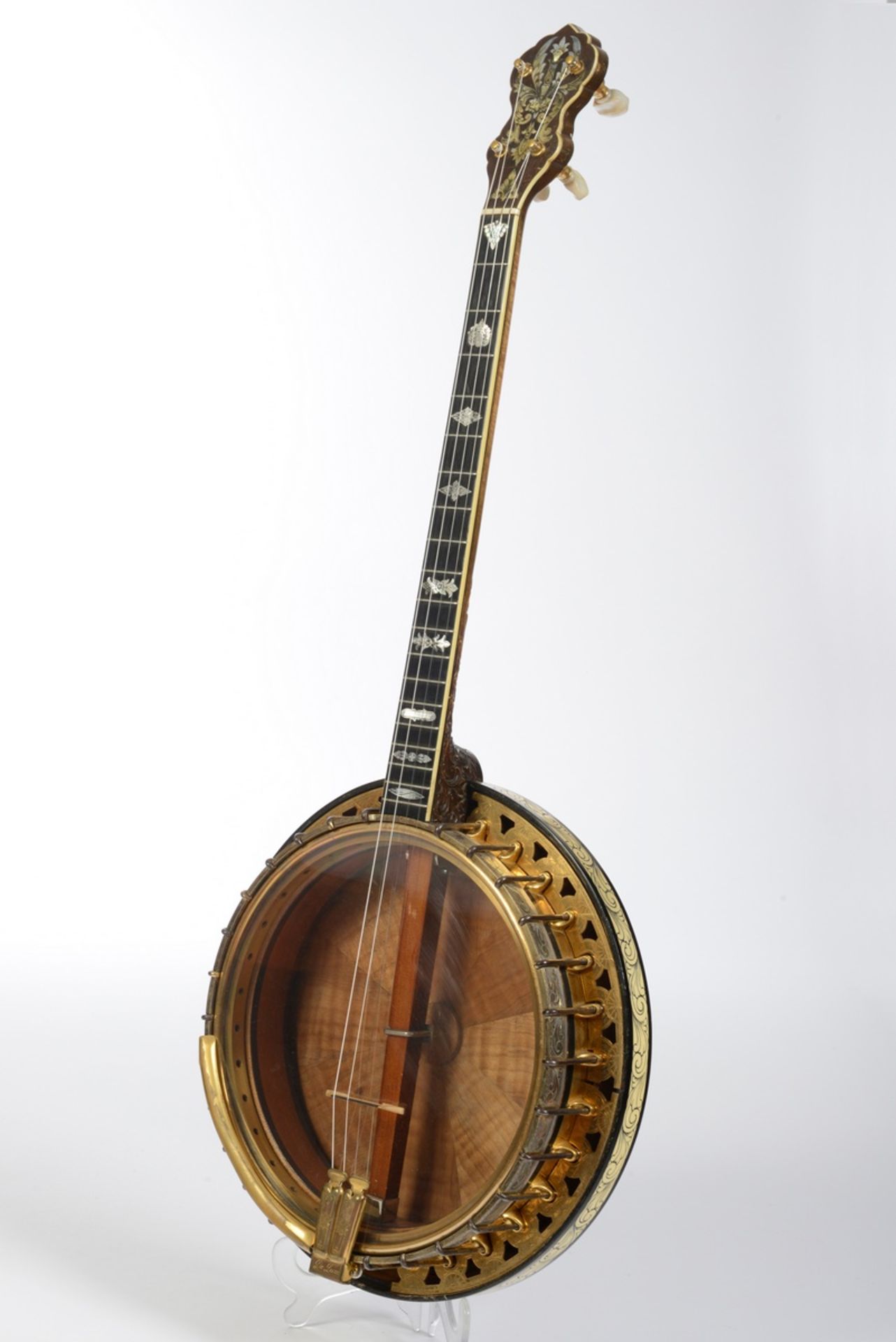 Tenor Banjo, The Vega Co./Boston Massachusetts, Modell Vegaphone Deluxe, Seriennummer 89847, vergol