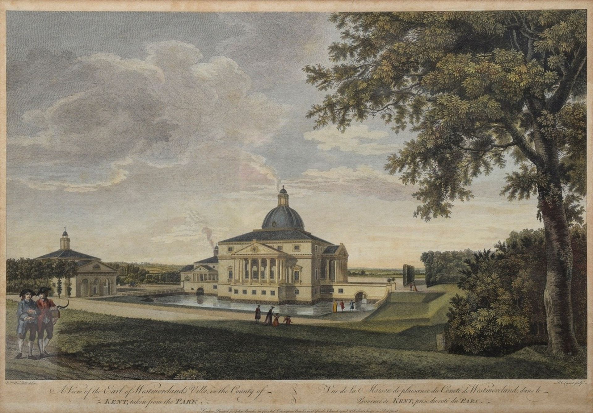 5 Diverse "Englische Gärten", 3x William Woollett (1735-1785), 1x Luke Sullivan (1705-1771), 1x Wil - Bild 2 aus 18