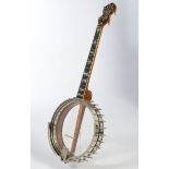 Tenor Banjo, The Vega Co./Boston Massachusetts, Modell Tubaphone Style X No.9, Seriennummer 60645,