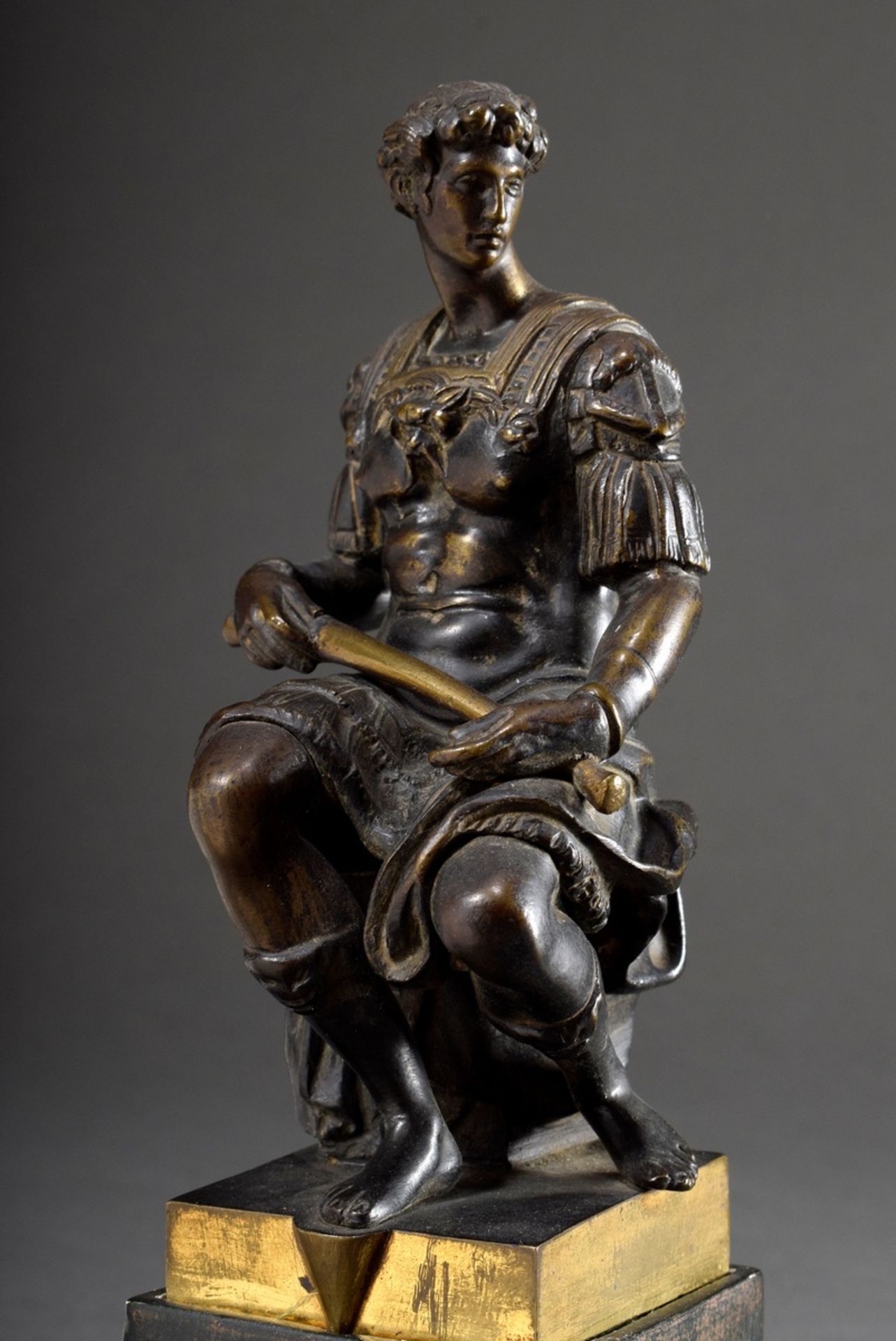 Lemaire, Charles Gabriel, genannt Sauvage (1741-1827) "Giuliamo de Medici" nach Michelangelo, Bronz - Bild 2 aus 7