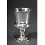 Schlichter englischer Pokal, London um 1810/1820 (Punze undeutlich), Silber 925, 114g, H. 11cm, lei