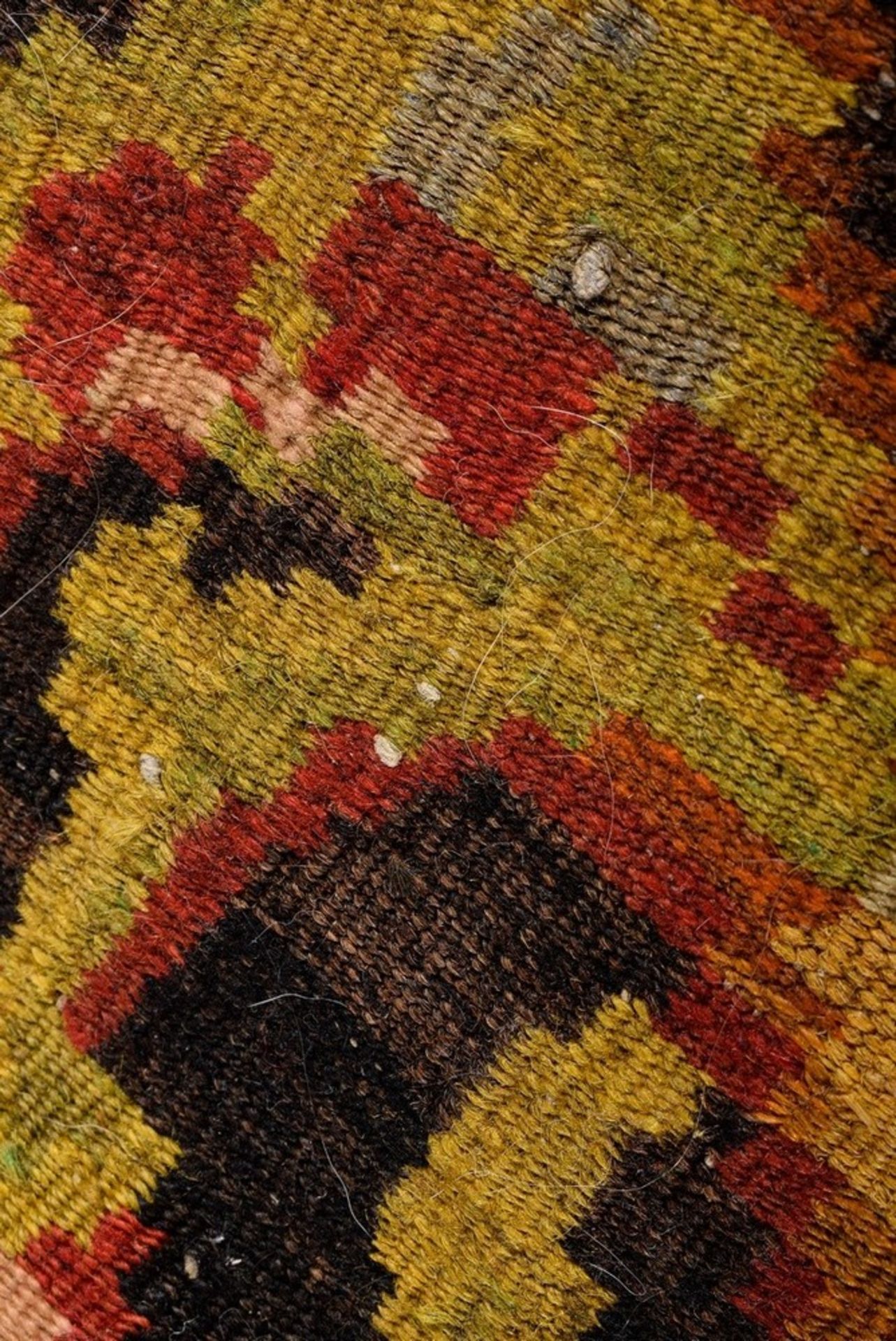 Moderner Kelim mit floral abstrahierter Musterung, Wolle, Kaukasus 20.Jh., 256x152 cm - Bild 7 aus 9
