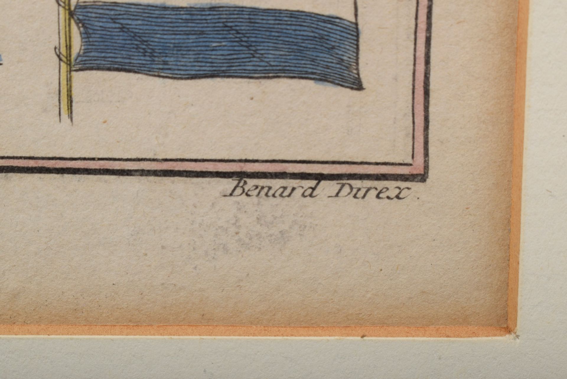 8 Benard, Robert (1734-c.1786) "Marine-Flaggen", colorierte Kupferstiche, je u. i.d. Platte sign.,  - Bild 2 aus 20