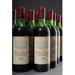 30 Flaschen 1982 Chateau Caruel, Cotes de Bourg, Bordeaux, Rotwein, 0,75l, enthält Sulfite