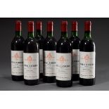 7 Flaschen 1979 Chateau la Tuilerie, Graves, Bordeaux, Rotwein, 0,75l, enthält Sulfite