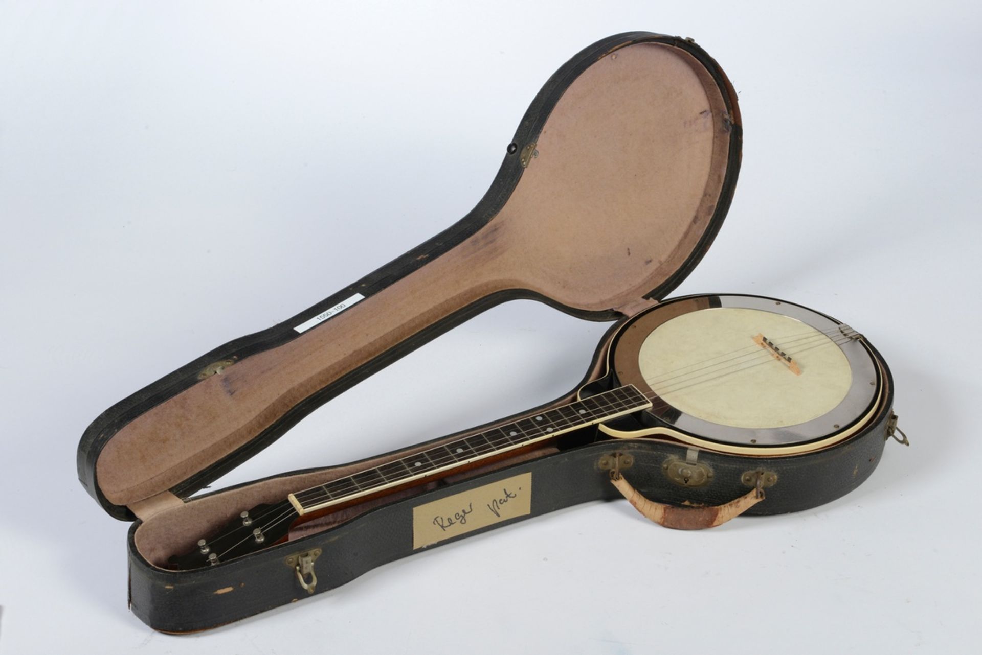 Tenor Banjo, A.J. Reger/Philadelphia Pennsylvania, direkte Stimmwirbel, 20 Bünde, Lyra-Kopf, zentra - Bild 14 aus 15