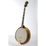 Tenor Banjo, The Vega Co./Boston Massachusetts, Modell Vegaphone Artist, Seriennummer 91375, vergol