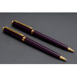 2 Montblanc Druckbleistifte „Noblesse Oblige Purple GT“, z.T. mit Original Boxen