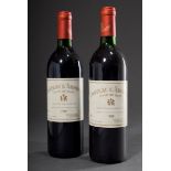 2 Flaschen 1989 Chateau L‘Arrosee, St. Emilion Grand Cru, Bordeaux, Rotwein, 0,75l, enthält Sulfite