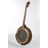 Tenor Banjo, Weymann & Son/Philadelphia Pennsylvania, Modell Style No.4, Seriennummer 37941, Steckr
