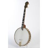 Tenor Banjo, The Vega Co., Boston Massachusetts, Modell Tubaphone Deluxe, USA 1920, Seriennummer 47