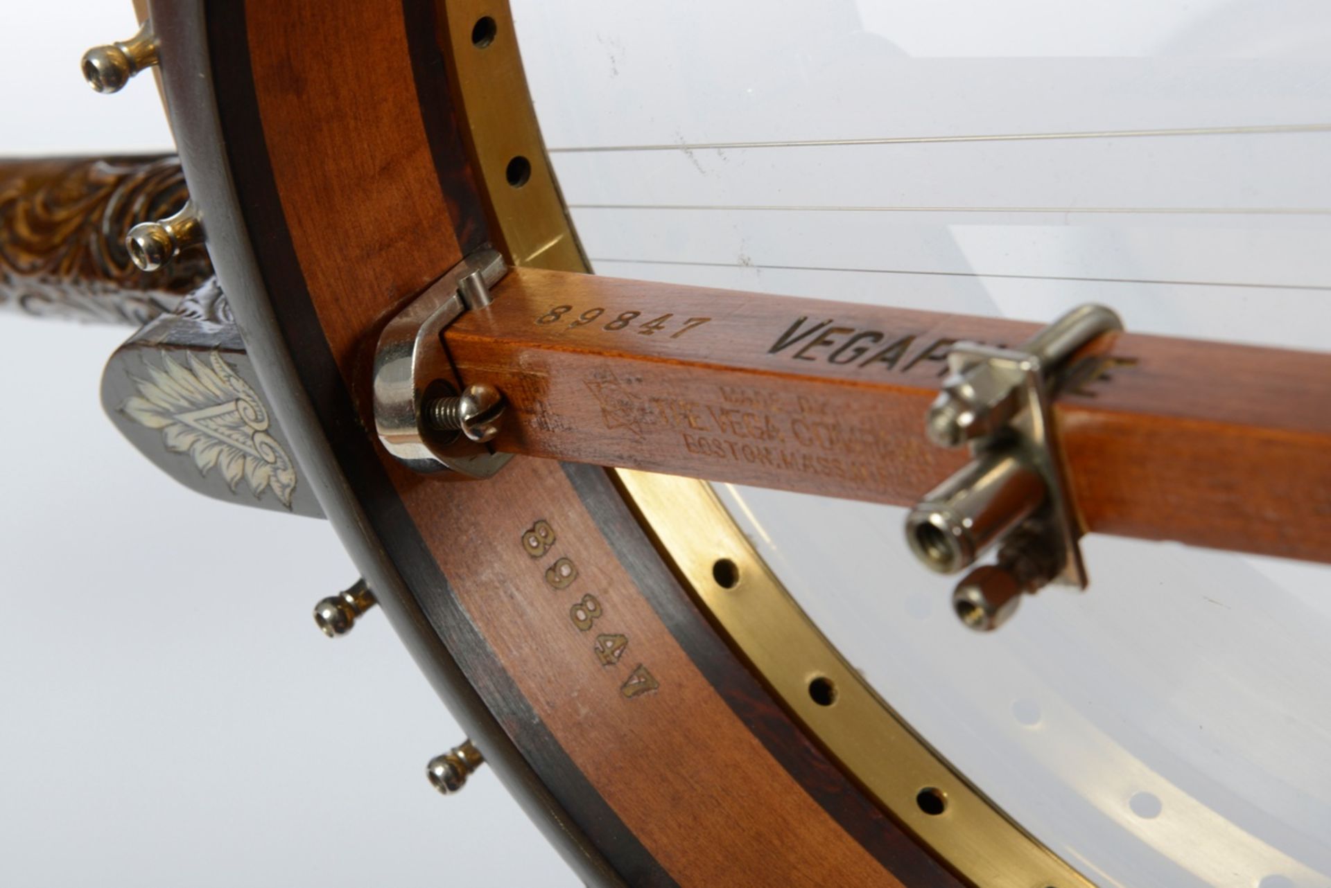 Tenor Banjo, The Vega Co./Boston Massachusetts, Modell Vegaphone Deluxe, Seriennummer 89847, vergol - Bild 20 aus 24