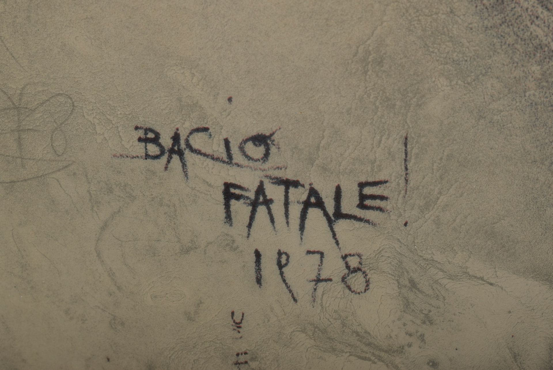 Bruni, Bruno (*1935) "Bacio Fatale" 1978, Farblithographie, e.a., u. sign./num., im Stein dat./beti - Bild 3 aus 3