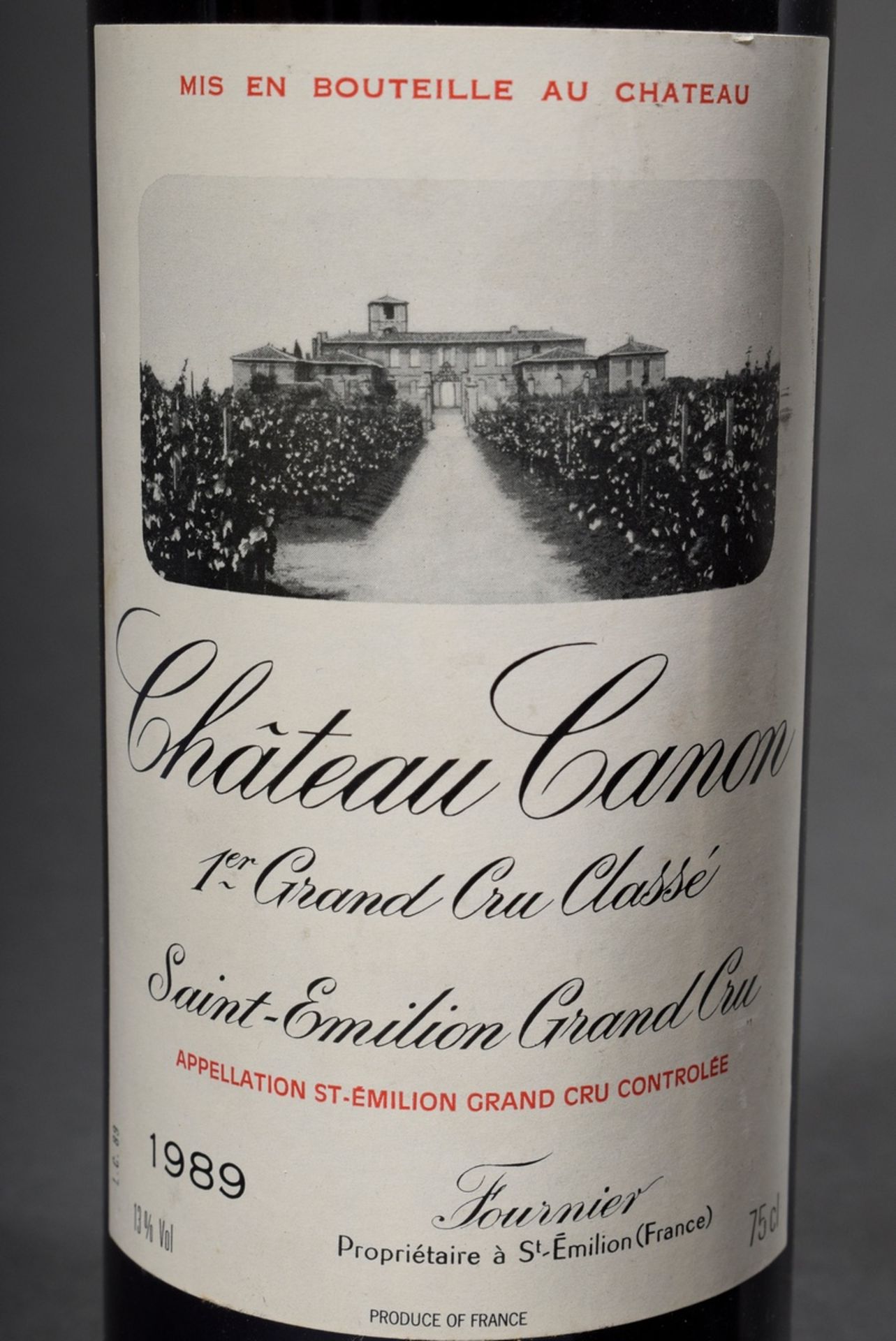 6 Bottles of various red wines Bordeaux: 1x 1989 Chateau Canon, Saint-Emilion, 1x 1985  Chateau Not - Image 2 of 10