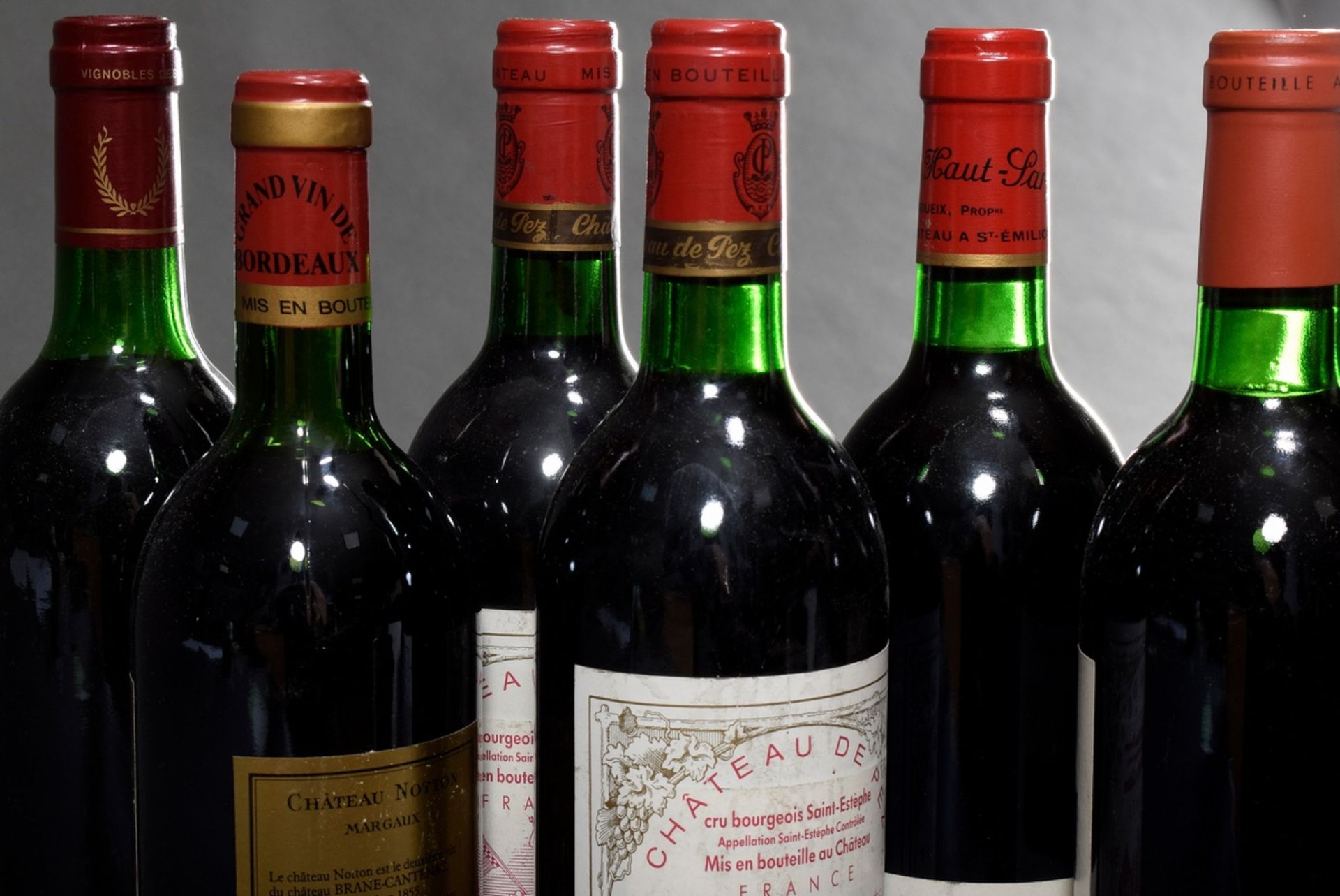 6 Bottles of various red wines Bordeaux: 1x 1989 Chateau Canon, Saint-Emilion, 1x 1985  Chateau Not - Image 10 of 10