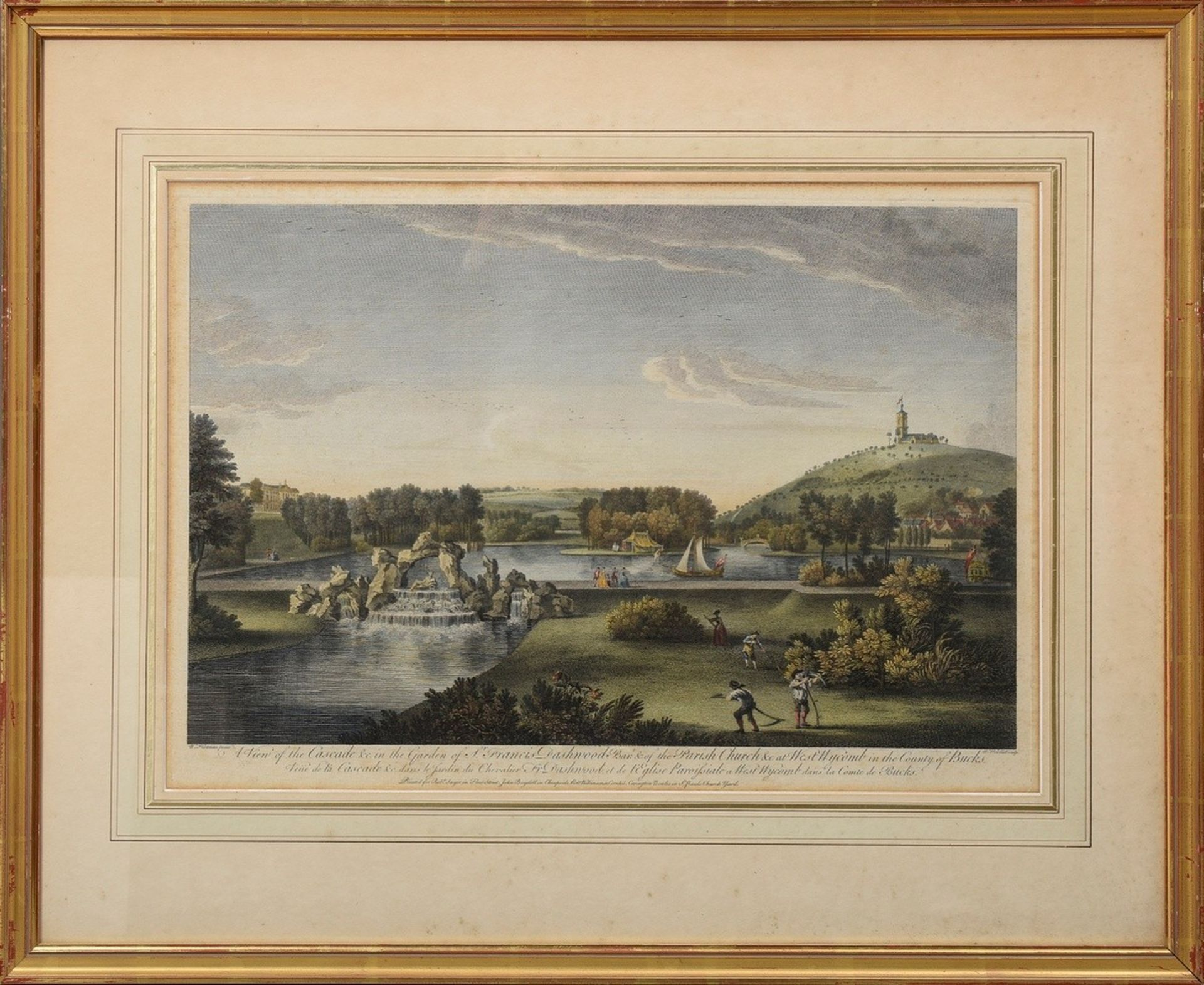 5 Diverse "Englische Gärten", 3x William Woollett (1735-1785), 1x Luke Sullivan (1705-1771), 1x Wil - Bild 15 aus 18