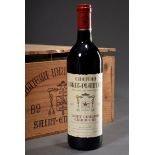 12 Flaschen 1989 Chateau Haut-Plantey, St. Emilion grand cru, Bordeaux, Rotwein, 0,75l, enthält Sul