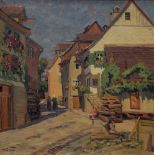 Giese, Max Eduard (1867-1916) "Überlingen" 1906, Öl/Leinwand, u.l. sign., verso bez./dat., 80,5x80,
